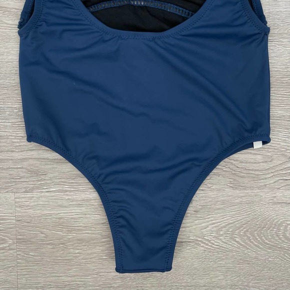 NWT - PACSUN Rhythm My Scoop One Piece Swimsuit Bathing Suit Sea Blue - Size 6 - Picture 8 of 12